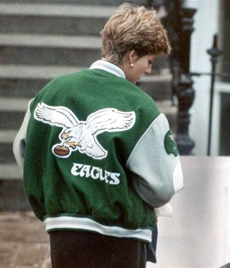 princess diana eagles jacket replica|philadelphia eagles princess diana jacket.